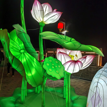Персонализиран голям външен фенер в народен стил за пейзажно оформление