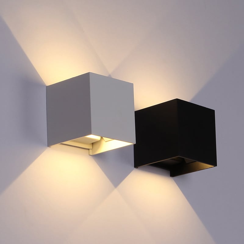6W/10W/20W LED външно водоустойчиво стенно осветление, IP65, алуминиев корпус, регулируем ъгъл на светене, за градина и двор