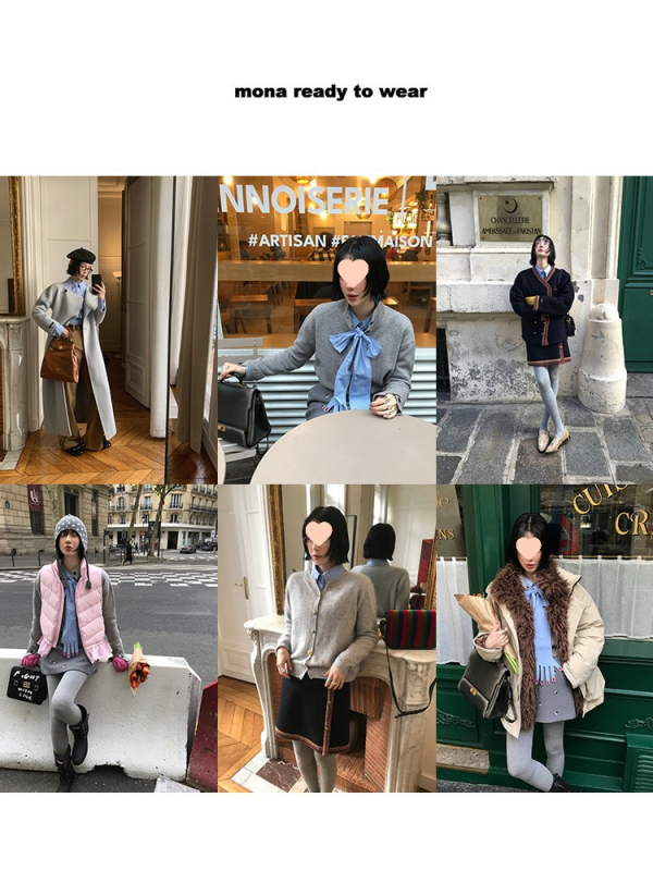 Mona 100% pamuk, preppy stil, mladenački izgled, stylish i jedinstvena košulja s dugim rukavima za žene nižeg rasta