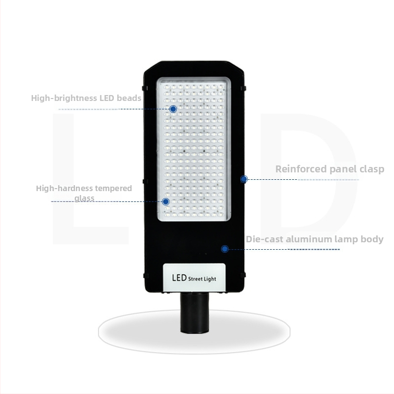 LED vonkajšie ulicové svetlo s riadením svetla, hlava svietidla v tvare diamantu, 50–250W, 220V