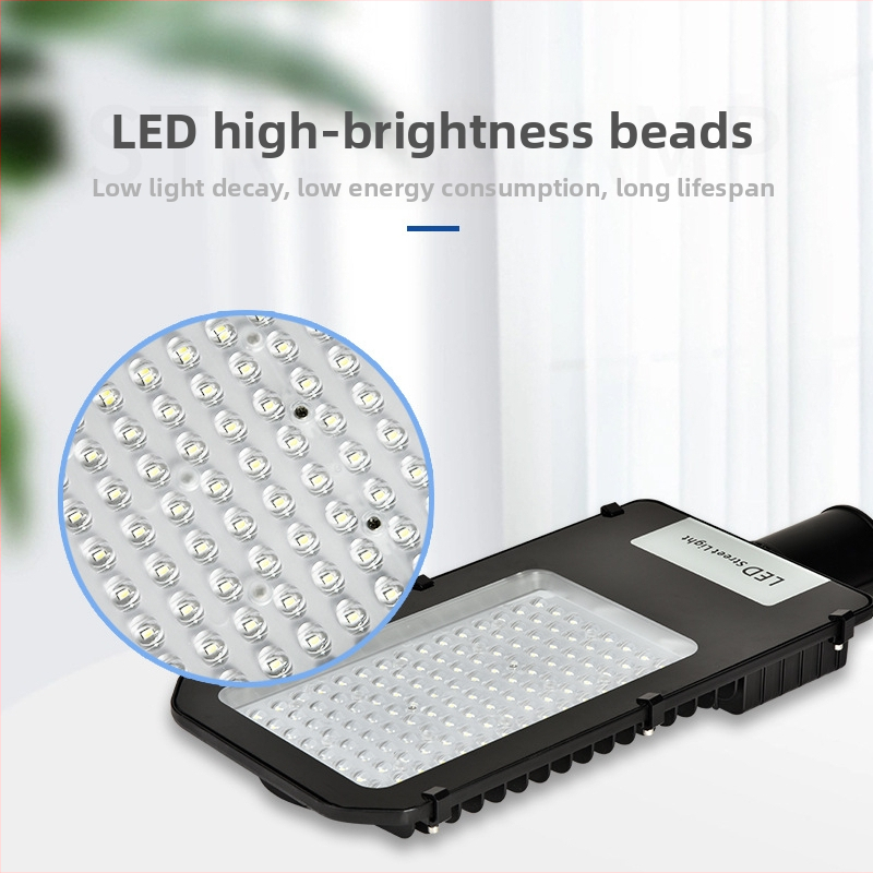 LED vonkajšie ulicové svetlo s riadením svetla, hlava svietidla v tvare diamantu, 50–250W, 220V