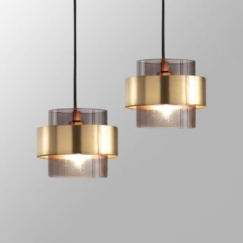 Sklenený visiaci luster do spálne a chodby, LED osvetlenie, nordický štýl s francúzskym retro dizajnom