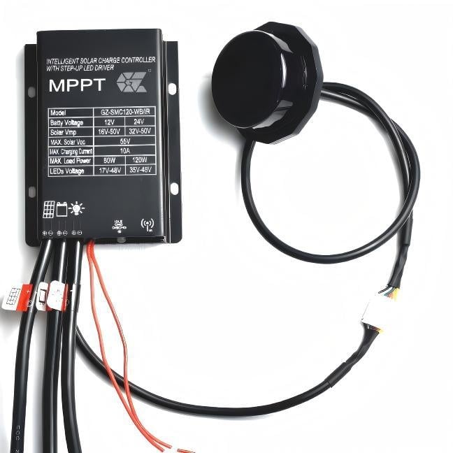 SMC120 регулатор за повишаване на напрежението за улично осветление MPPT, 12A/120W, 98% КПД
