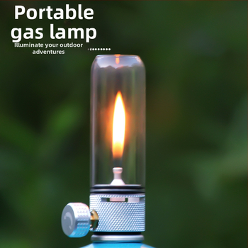 Kempingová plynová lampa – ultra dlhá výdrž, atmosférické osvetlenie pre stan