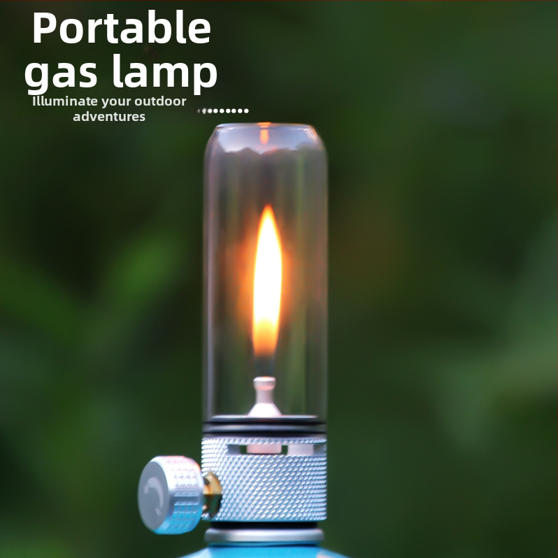Kempingová plynová lampa – ultra dlhá výdrž, atmosférické osvetlenie pre stan