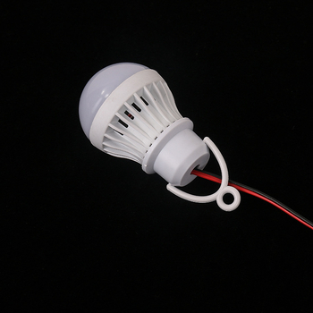 LED крушка за щанд на нощен пазар, висока яркост, аварийна 12V постоянен ток, крокодилска щипка с кабел