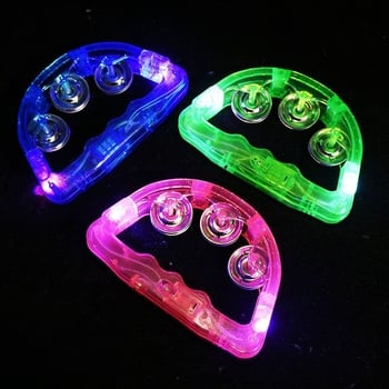LED светеща дрънкалка за ръка, ръчна играчка за парти и барове