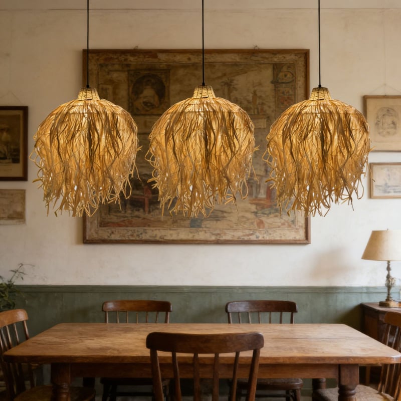 Αμπαζούρ από ραφία σε στυλ Wabi-Sabi, χειροποίητος, φουσκωτός σφαιρικός σχεδιασμός, διακοσμητικό για ξενώνα, καθιστικό και υπνοδωμάτιο, ζεν ατμόσφαιρα