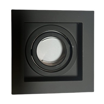 Железни квадратни корпуси за LED downlight с антиблясък; конфигурации с триглави, двуглави и едноглави
