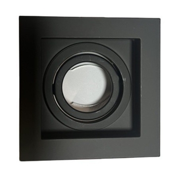 Железни квадратни корпуси за LED downlight с антиблясък; конфигурации с триглави, двуглави и едноглави