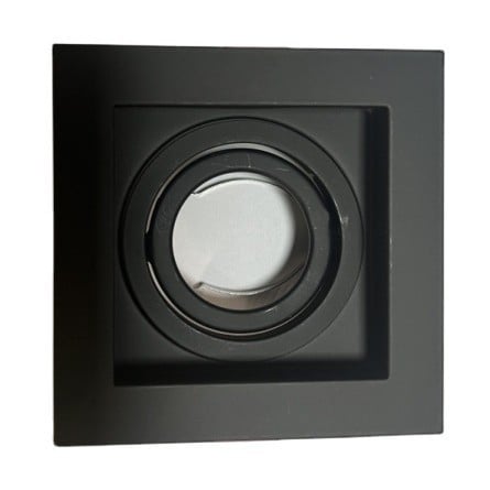 Железни квадратни корпуси за LED downlight с антиблясък; конфигурации с триглави, двуглави и едноглави