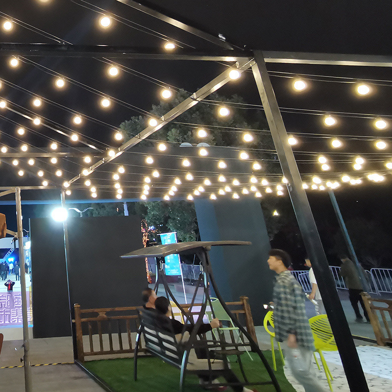 Αδιάβροχη γιρλάντα LED G50 σε σφαίρα με ηλιακή ενέργεια για εξωτερική διακόσμηση – αυλή, δρόμος, κατασκήνωση