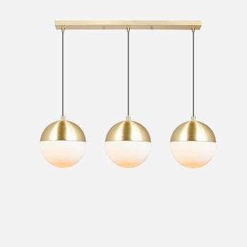 Mini luster v škandinávskom štýle z pokoveného mosadzného materiálu, dizajnová guľová sklenená guľa, vhodný do reštaurácie, obchodu, spálne, chodby a baru.