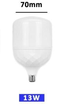 LED крушка E27, енергоспестяваща, бяла светлина, диамантен стил, висока мощност, алуминиево тяло с пластмасово покритие