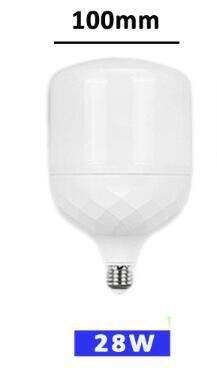 LED крушка E27, енергоспестяваща, бяла светлина, диамантен стил, висока мощност, алуминиево тяло с пластмасово покритие
