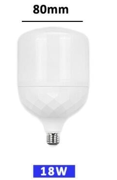 LED крушка E27, енергоспестяваща, бяла светлина, диамантен стил, висока мощност, алуминиево тяло с пластмасово покритие