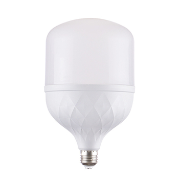 LED крушка E27, енергоспестяваща, бяла светлина, диамантен стил, висока мощност, алуминиево тяло с пластмасово покритие