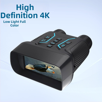 Binokularno noćno vida uređaj s velikim zaslonom od 4,5 inča, digitalni infracrveni teleskop, 4K HD, kamera u boji