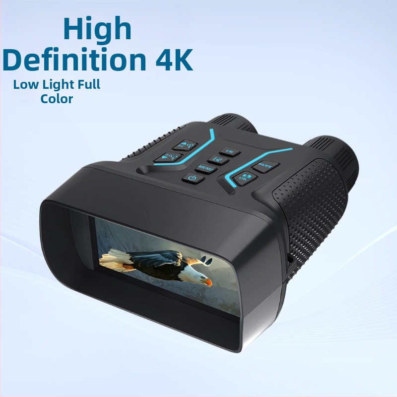 Binokularno noćno vida uređaj s velikim zaslonom od 4,5 inča, digitalni infracrveni teleskop, 4K HD, kamera u boji