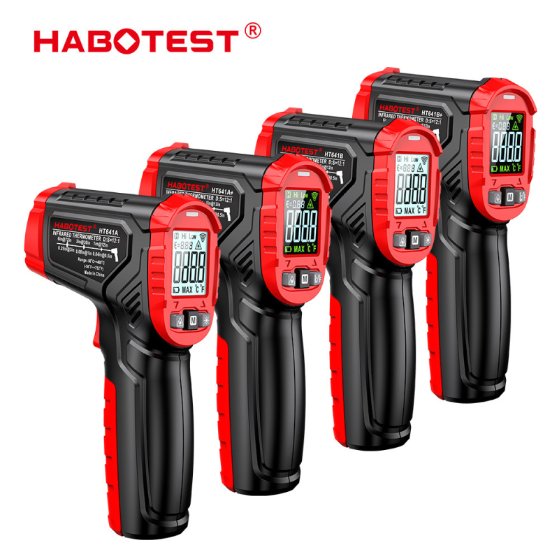 Habotest HT641 σειρά μη επαφικού υπέρυθρου βιομηχανικού θερμόμετρου — πολυλειτουργική μέτρηση θερμοκρασίας