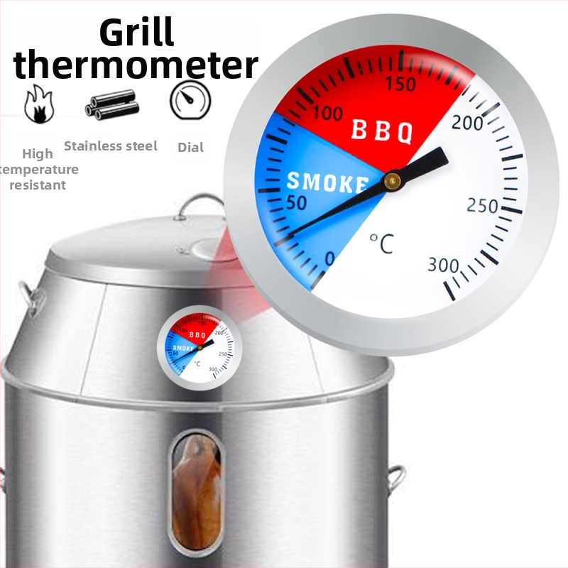 Bimetálny teploměr pre BBQ a rúru, 300°C, priemer 52 mm, model X20