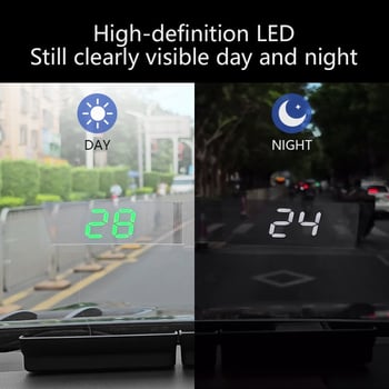Автомобилен HUD дисплей с GPS скоростомер KMH/MPH