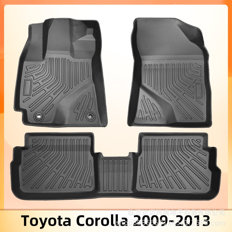 3D All-Weather TPE πατάκια ποδιών αυτοκινήτου για Toyota Corolla 2009–2013