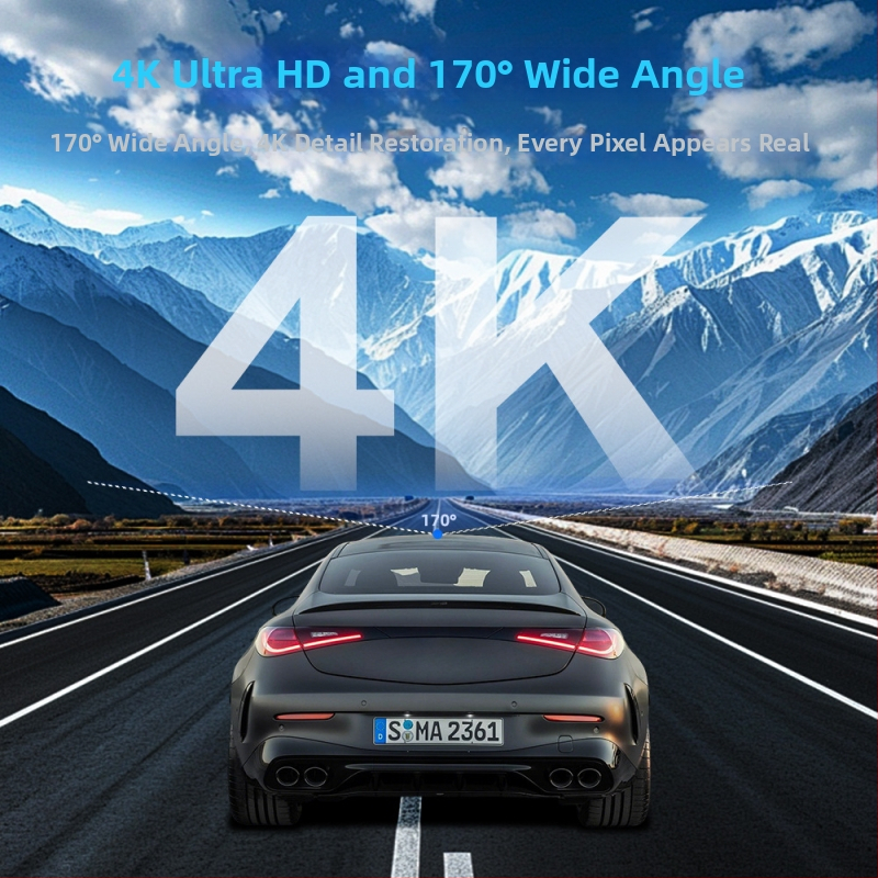 Skrytý mini Wi-Fi palubný kamerový záznamník s duálnym záznamom, 4K+4K, Ethernet, zadná kamera, GPS určovanie polohy