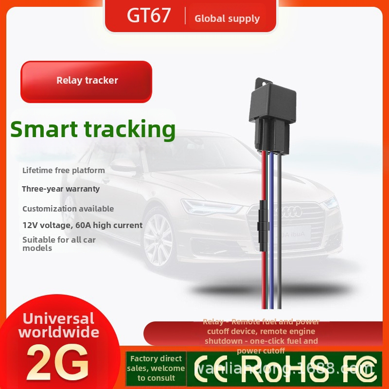 GPS lokalizátor v štýle relé – tracker proti krádeži pre auto