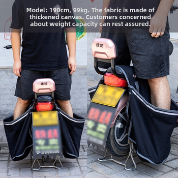 Vászon víztáska elektromos kerékpárok és motorkerékpárok számára – megerősített rekesz palackos vízhez