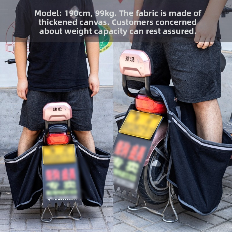 Vászon víztáska elektromos kerékpárok és motorkerékpárok számára – megerősített rekesz palackos vízhez