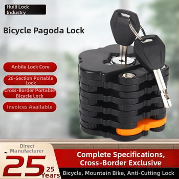 HL TL800-A Pagoda štýlu, 26-článkový reťaz proti rezaniu, skladací zámok pre horské bicykle