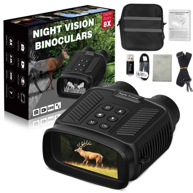 4K monokular noćnog vida DT59, 6x-10x povećanje, HD fotografije i video, promatranje ptica