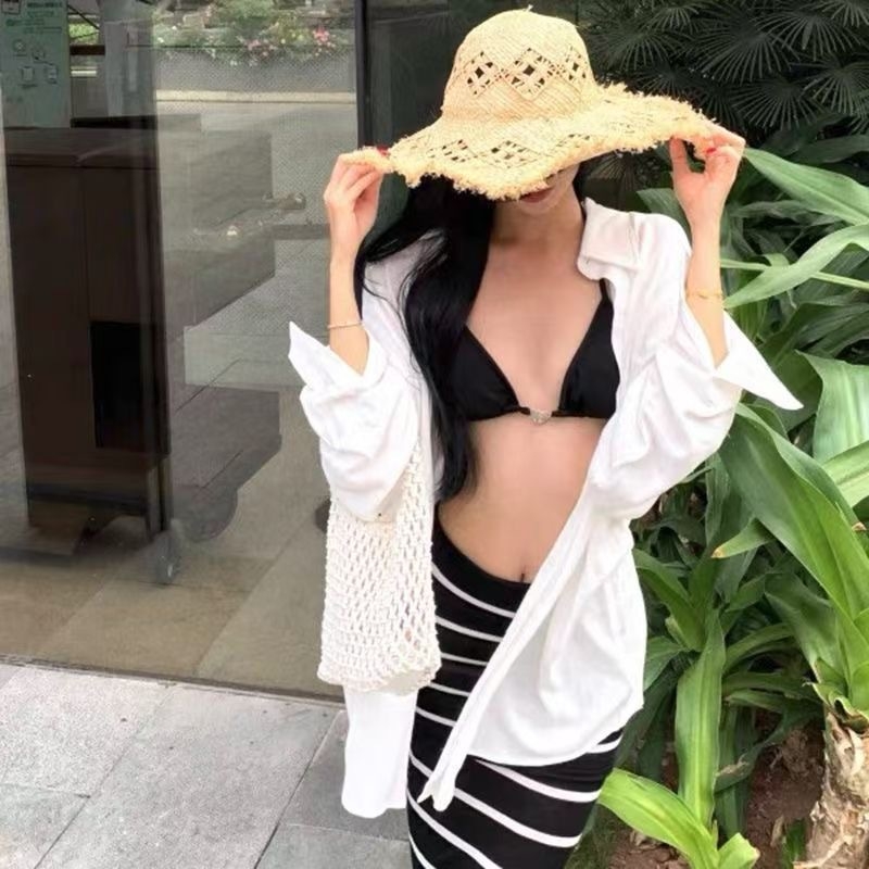 Szexi bikini fedőruha pántokkal, luxus stílus, hosszú strandruha fotózáshoz, karcsú sziluett