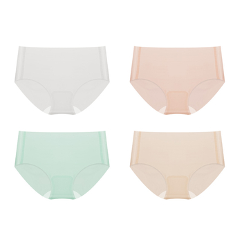 Ljetne ultra-tanke bezšivne ženske gaćice od Ice Silk, 7A mulberry silk trokutasti kroj, srednji pojas