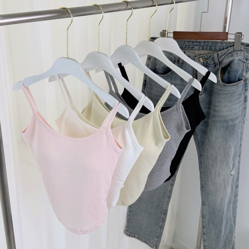 Concubine Ji 3106 Camis bez naramenica, jednofarbna, prozračna, ženski ljetni top