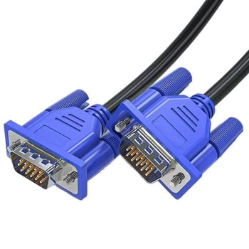 VGA кабел 1,5 м за компютър, монитор, проектор и телевизор