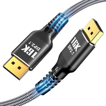 DP 2.1 гейминг DisplayPort кабел - 16K@60Hz, 8K@240Hz, 80Gbps, 360Hz висока честота на опресняване