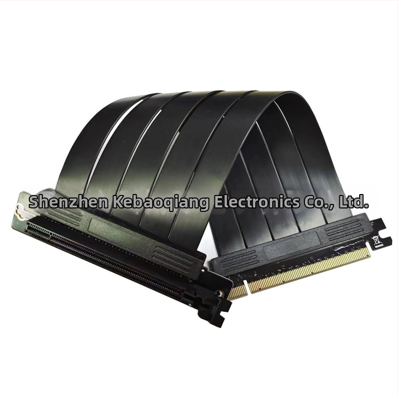 Kábel na predĺženie grafickej karty PCIe 3.0 x16, adaptér do ATX skrinky, 90° pravý uhol, zvislý, 20 cm