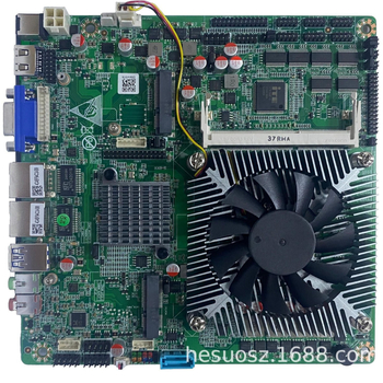 Heshuo HS77 HM65 Μίνι-ITX βιομηχανική μητρική κάρτα με διπλές θύρες δικτύου, έξι σειριακές θύρες RS-485 και δέκα θύρες USB για POS
