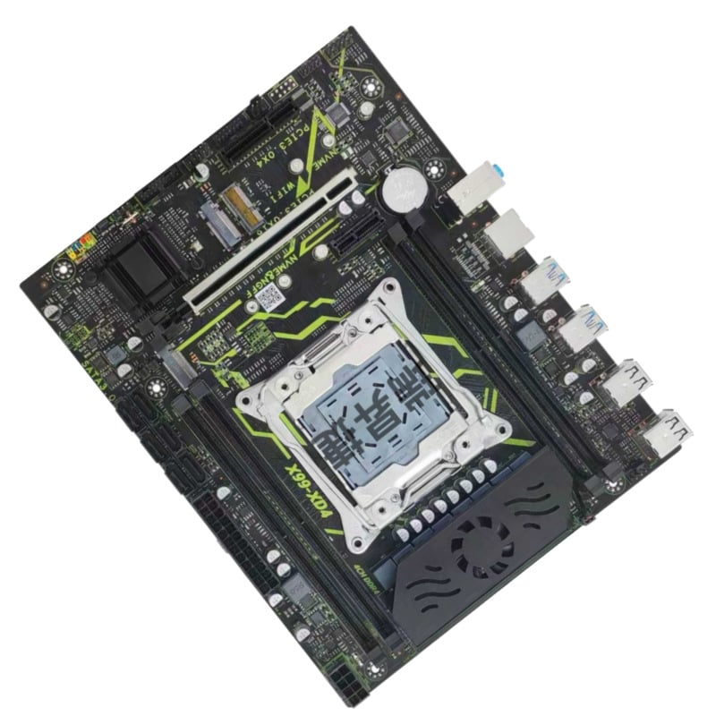 Нова X99XD4 дънна платка с MOS охлаждащ вентилатор, версия X99C612, чипсет за настолен компютър