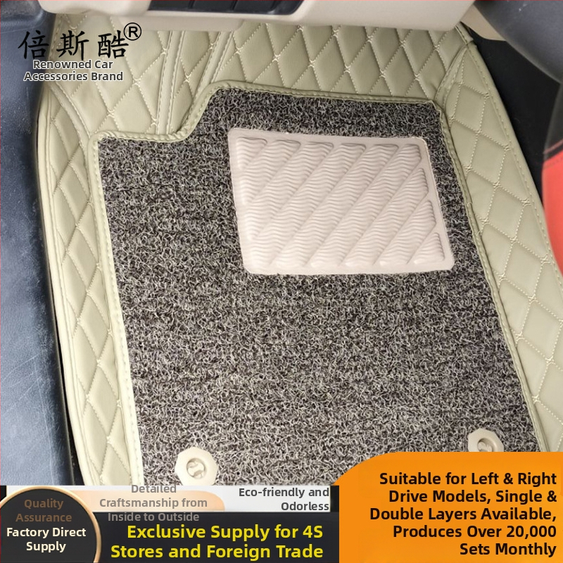 Automobilový podlahový koberec so Silk-Loop Jacquard povrchom, výmena pre vodiča, PVC protišmykový, hrúbka 20 mm