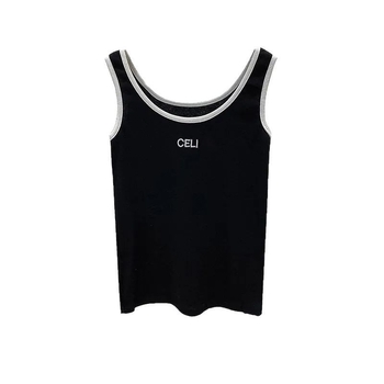 Ženski bezrukavni top s ispisom teksta, sportski stil, ljetop