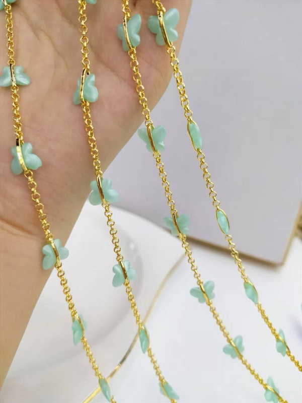 DIY Kristálylánc színes pillangó kristályokkal – nyaklánc és karkötő antik egzotikus divat kiegészítők