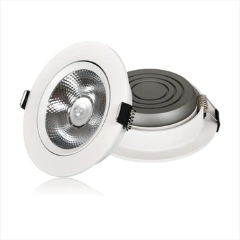 Ugradni ultra-tanki podesivi LED reflektor COB, aluminijsko kućište, CRI ≥95, stropni usmjeren downlight, boje temperature 3000K/3500K/4000K/6000K