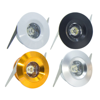 LED mini spot svjetlo 1W, Bull's Eye dizajn, stropna svjetiljka za vitrine i nakit, otvor 3,5 cm