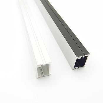 Алуминиев корпус за LED лента с клипсов монтаж, подходящ за офисно таванно осветление и осветление на гардероби