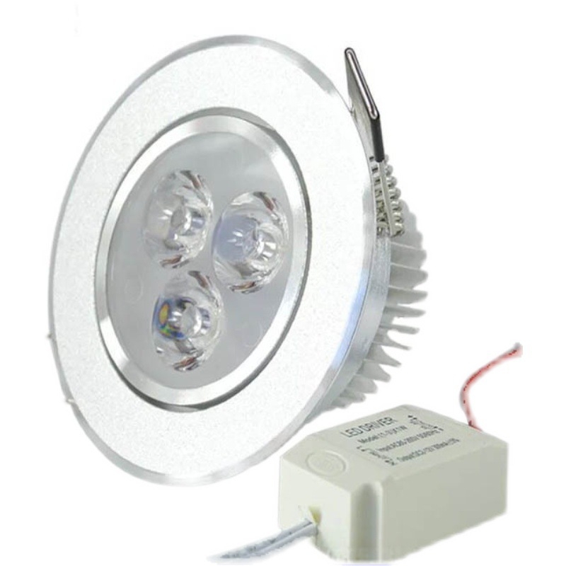 LED stropno spot svjetlo, ugrađeno, za kućnu pozadinsku zidnu površinu, 3W/5W/7W i 12W/18W, Bullseye svjetlo