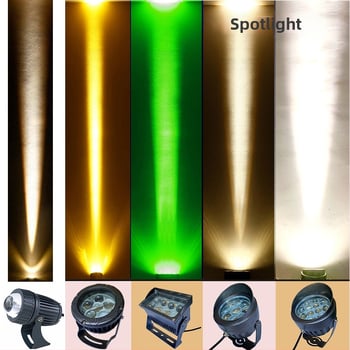 LED vonkajší projektorový reflektor, vodeodolný, veľmi jasný lúč pre vonkajšie steny s nápismi, 24W/36W