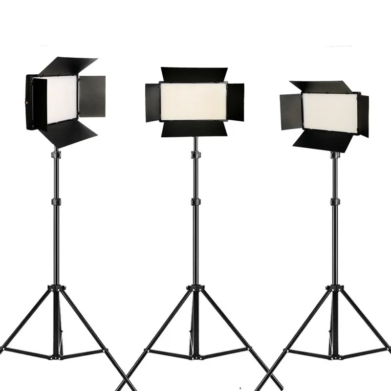 LED φως φωτογράφισης 600/800 με ρυθμιζόμενες πόρτες τεσσάρων φύλλων, κατάλληλο για φωτογράφηση φαγητού και ζωντανή μετάδοση, πάνελ φωτισμού στούντιο